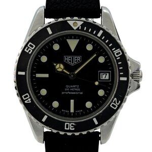 Heuer (Pre-Tag) 37mm Men's Black Dial 1000 Series Diver Watch